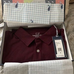 NWT Vineyard Vines Edgartown Polo Super Soft Sz M.